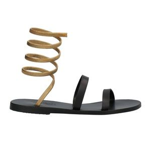 Ancient Greek black and gold sandal